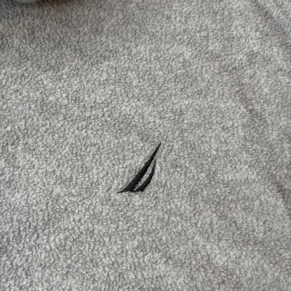 Nautica Quarter Zip Fleece‎ 1/4 Zip Sweater Gorpcore Mens XL Gray Black Coastal